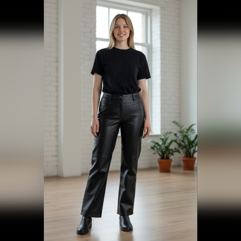 Black Leather Pants
